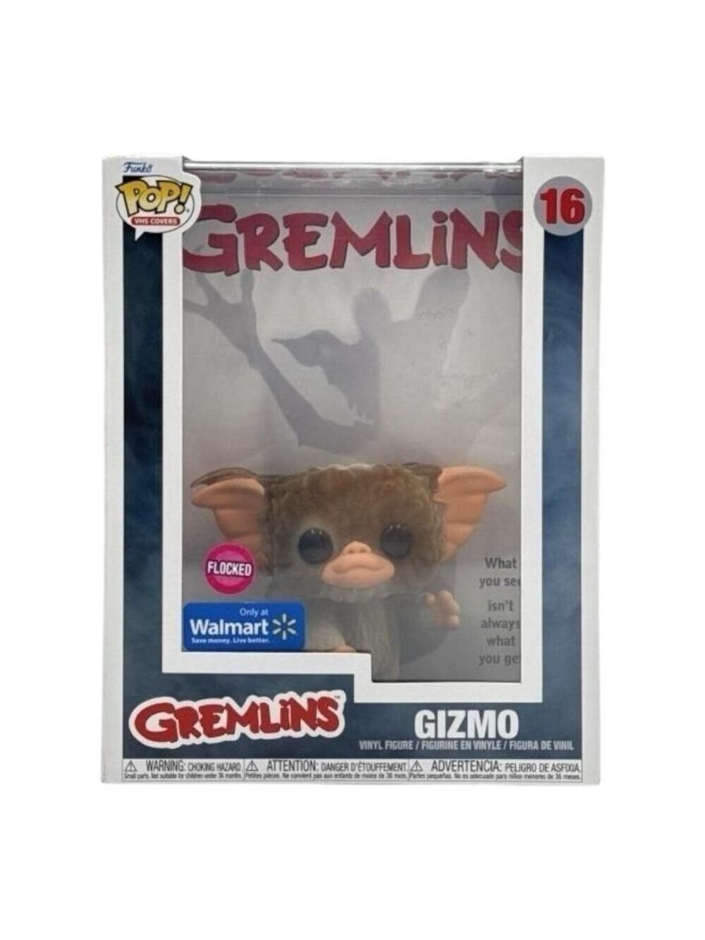 Funko Gremlins Gizmo Flocked VHS Cover Action Figure One Size Brown Tan